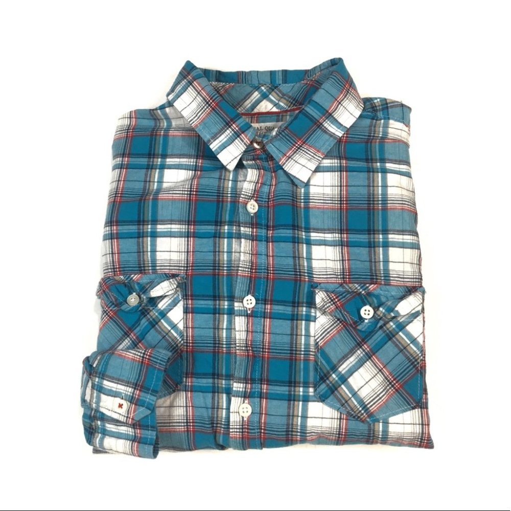 BF187 Aeropostale 2 Pocket Button Front Shirt LG L